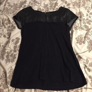 Pleather block top